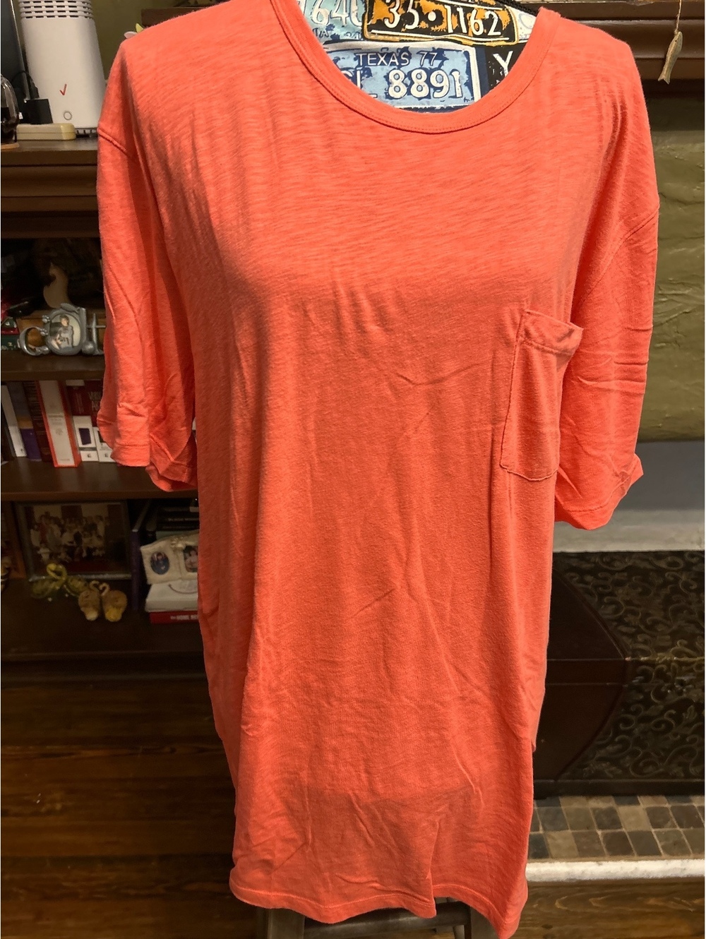 GAP XL Orange Cotton T-Shirt with Pocket